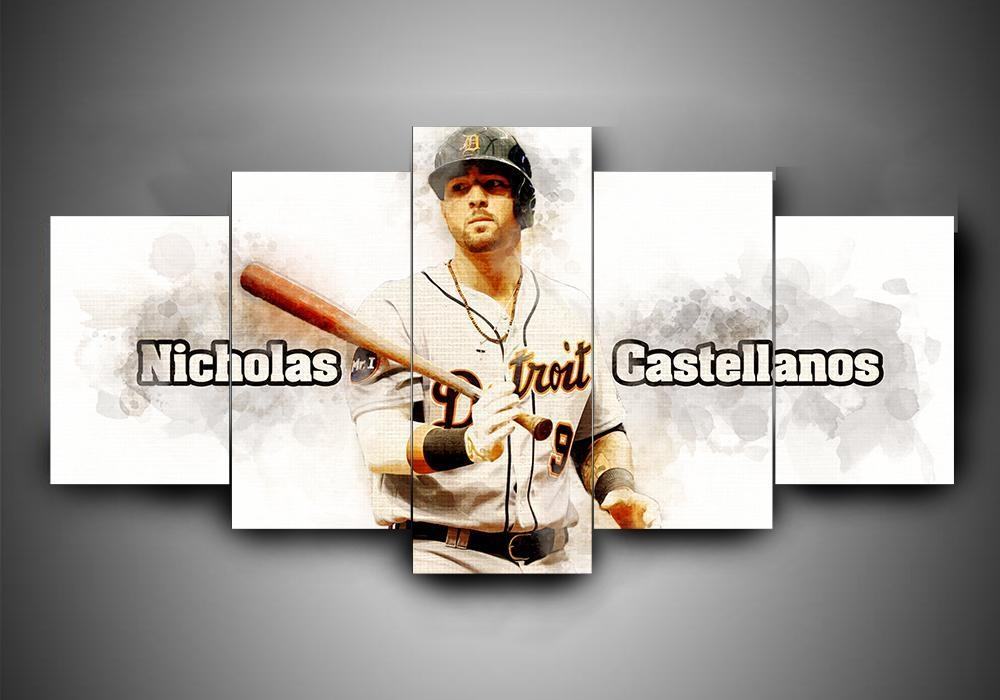 Detroit Tigers 3 Sport Leinwandbilder – Kunstdrucke Baseball