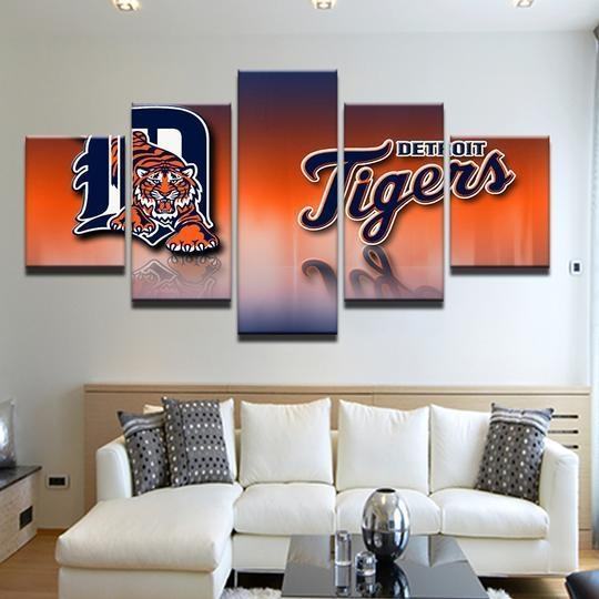 Detroit Tigers 8 Sport Leinwandbilder – Kunstdrucke Baseball
