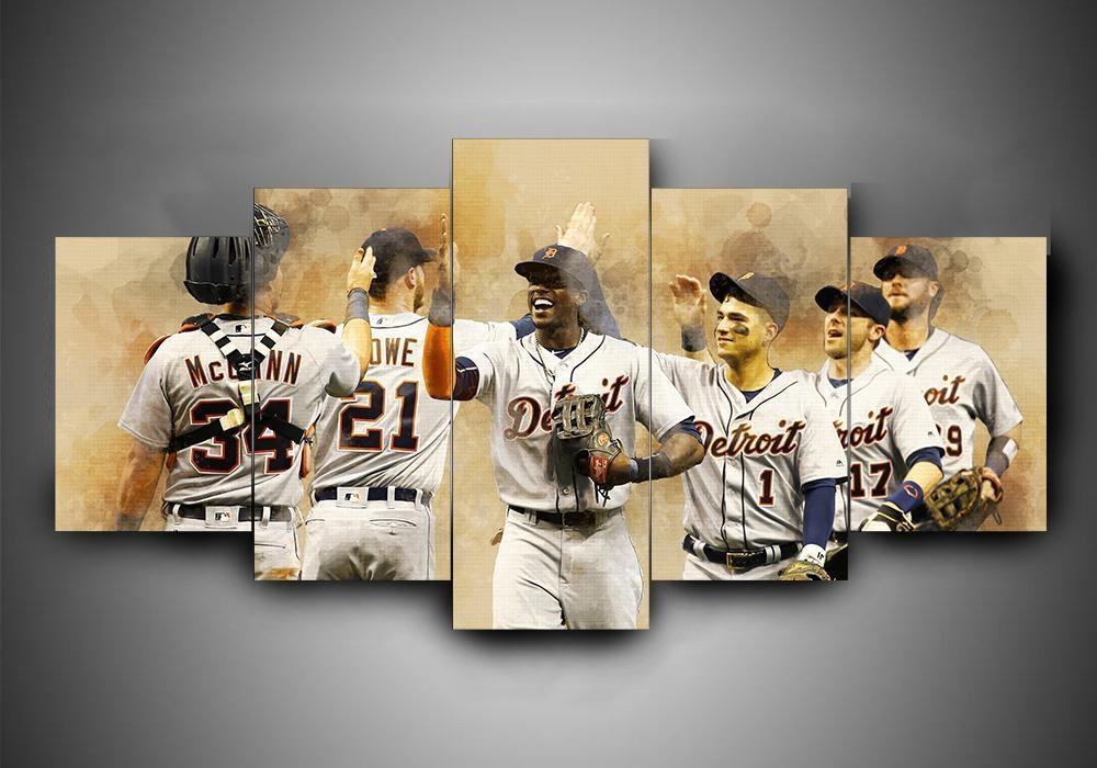 Detroit Tigers Sport Leinwandbilder – Kunstdrucke Baseball