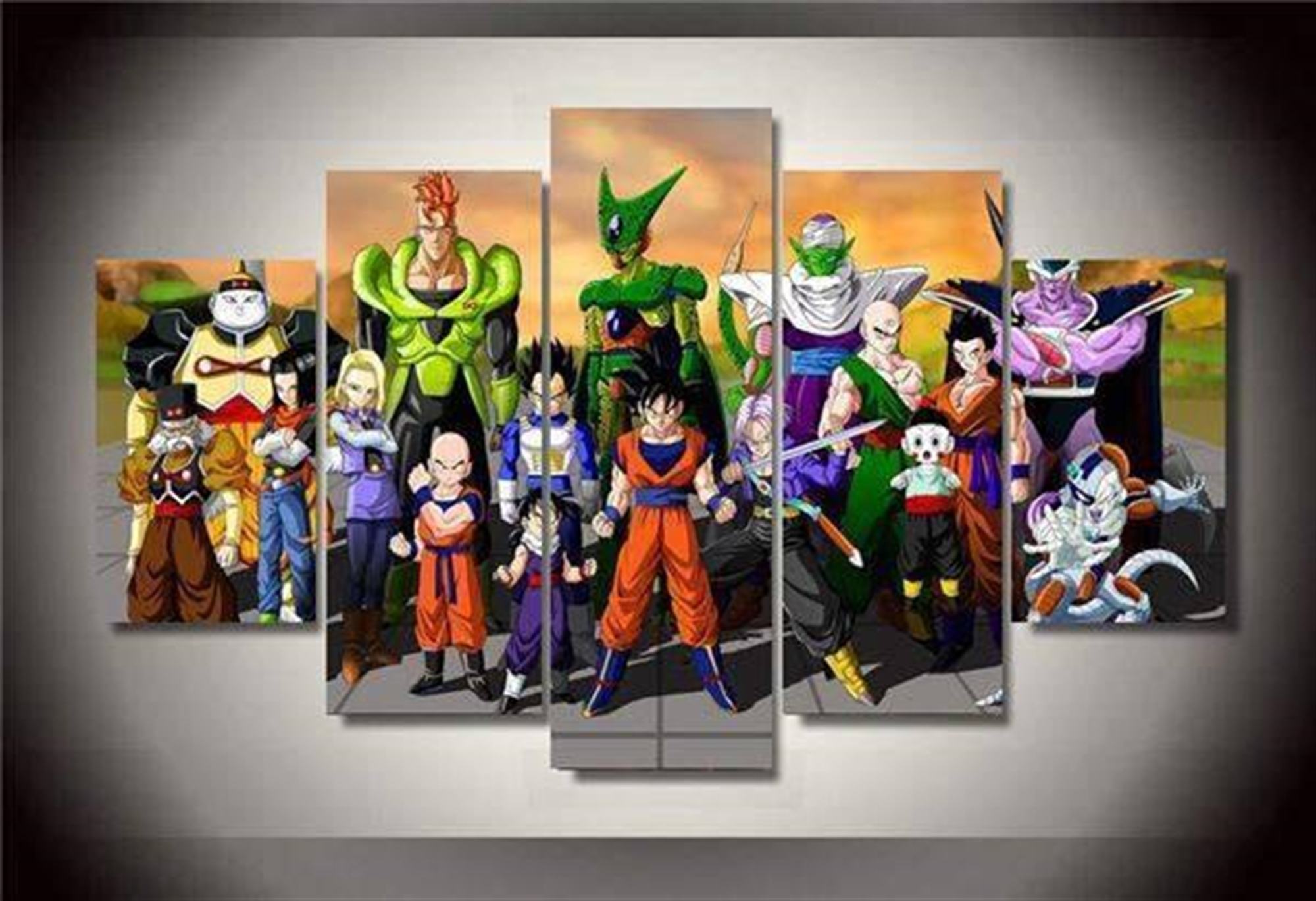 Die Legende Von Dragon Ball Karikatur: Leinwandbilder Kunstdrucke Mit Rahmen