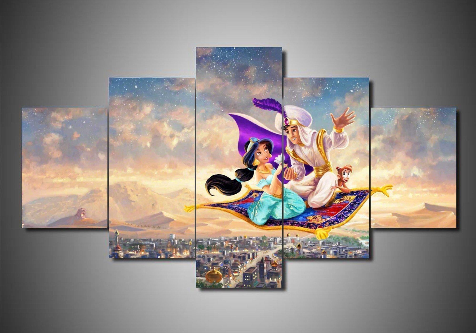 Disney Aladdin Cartoon Leinwandbilder Kunstdrucke  