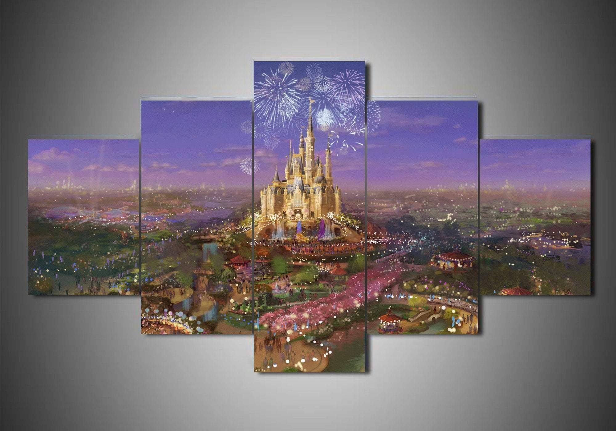 Disney Castle 3 Disney Leinwandbilder Kunstdrucke Rahmen