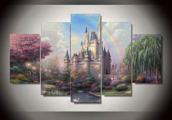 Disney Castle 4 Disney Leinwandbilder Kunstdrucke  
