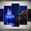 disney castle 6 disney leinwandbilder kunstdrucke rahmen 2170