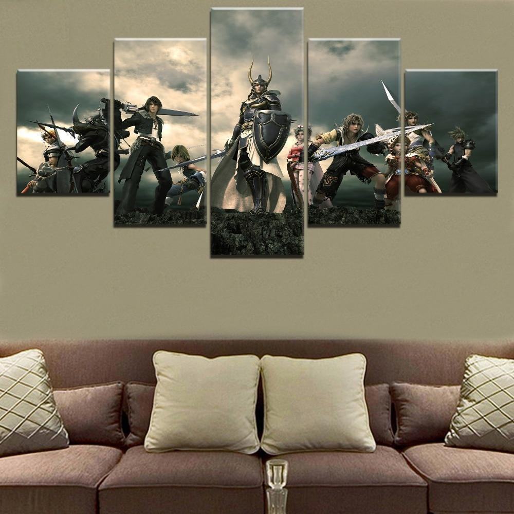 Dissidia Final Fantasy Warrior Of Light 1 Gaming Leinwandbilder Kunstdrucke dissidia final fantasy warrior of light 1 gaming leinwandbilder kunstdrucke 7350