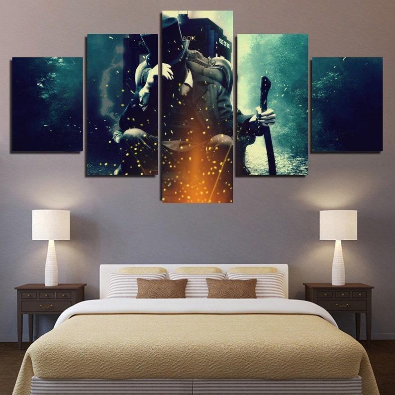 Doctor Who 4 Leinwandbilder Kunstdrucke Rahmen