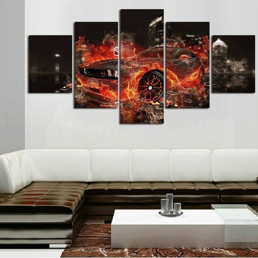 Dodge Challenger Srt Hellcat Leinwandbilder Kunstdrucke Rahmen