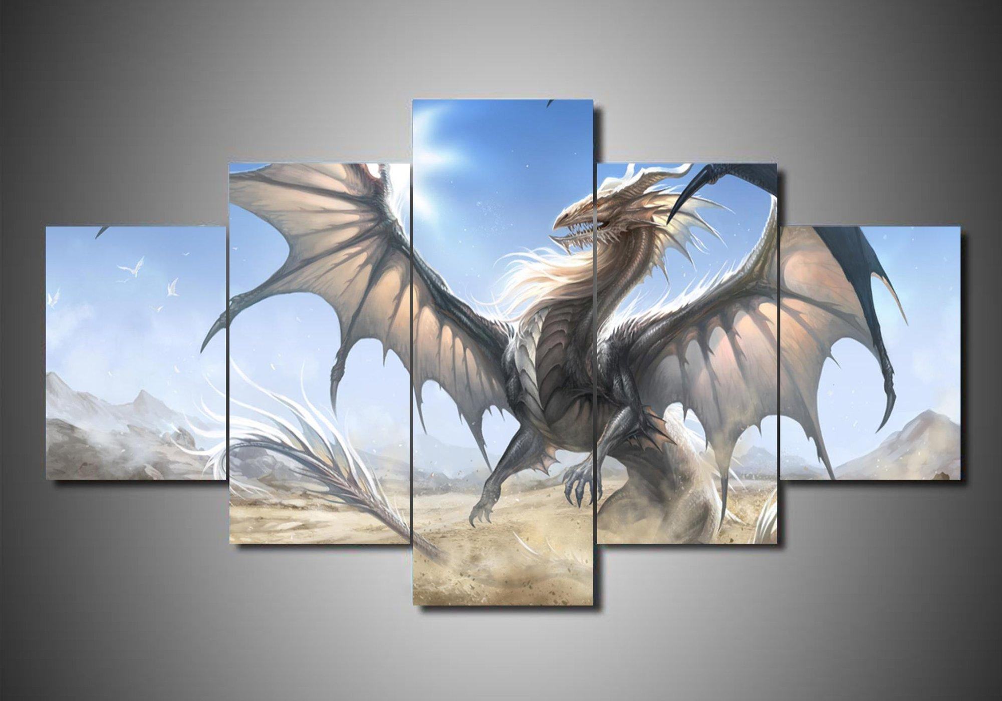 Dragon 11 Abstract Animal Leinwandbilder Kunstdrucke  