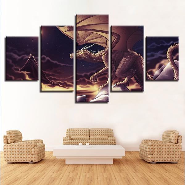 Dragon 15 Abstract Animal Leinwandbilder Kunstdrucke  