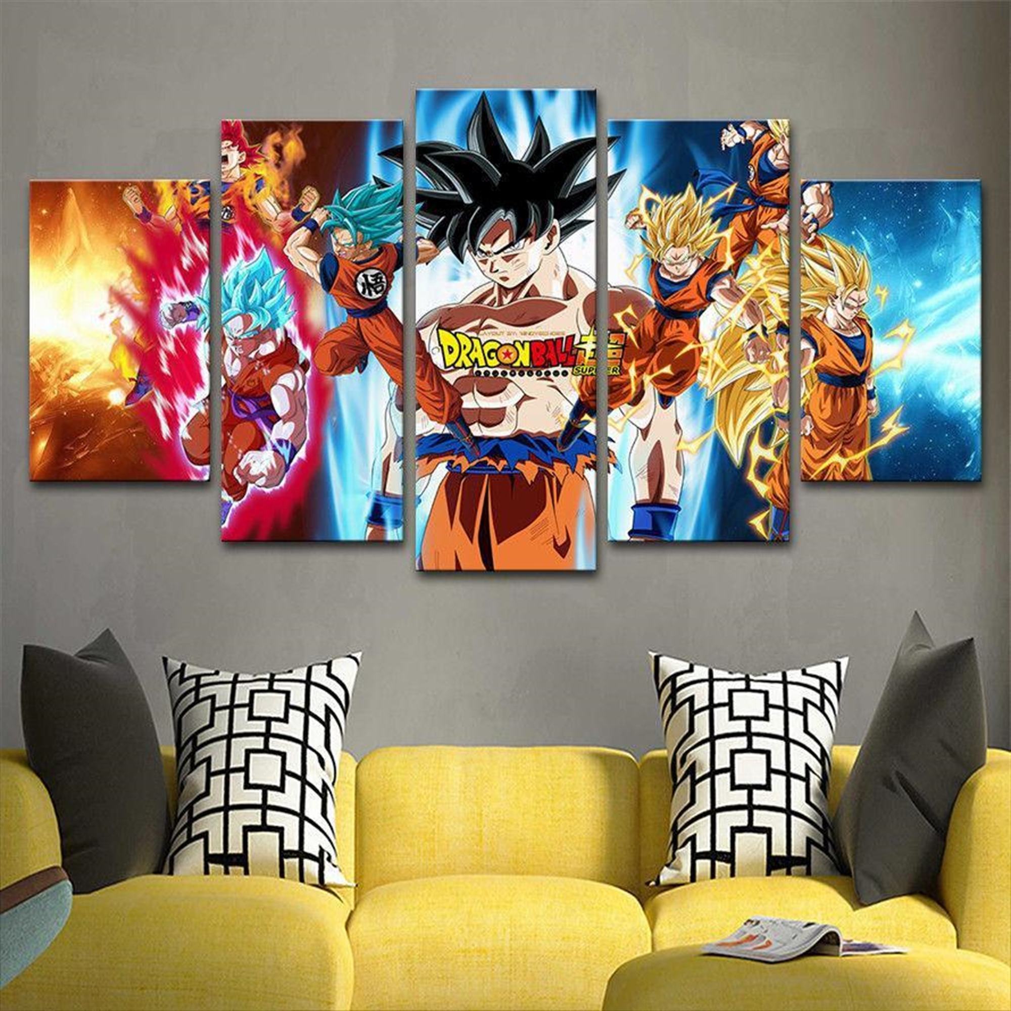 Dragon Ball Goku: Anime Leinwandbilder Kunstdrucke