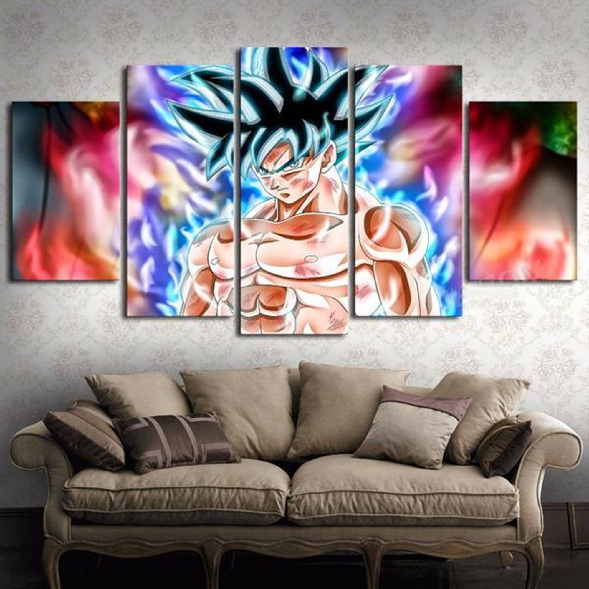 Dragon Ball Goku Black Super Saiyan Rose: Anime Leinwandbilder Kunstdrucke