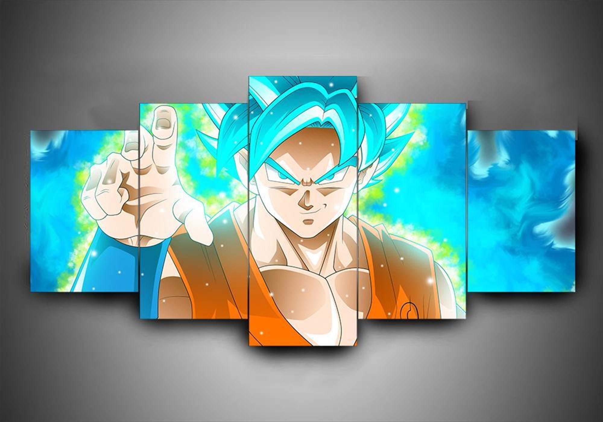 Dragon Ball Goku Super Saiyan: Anime Leinwandbilder Kunstdrucke