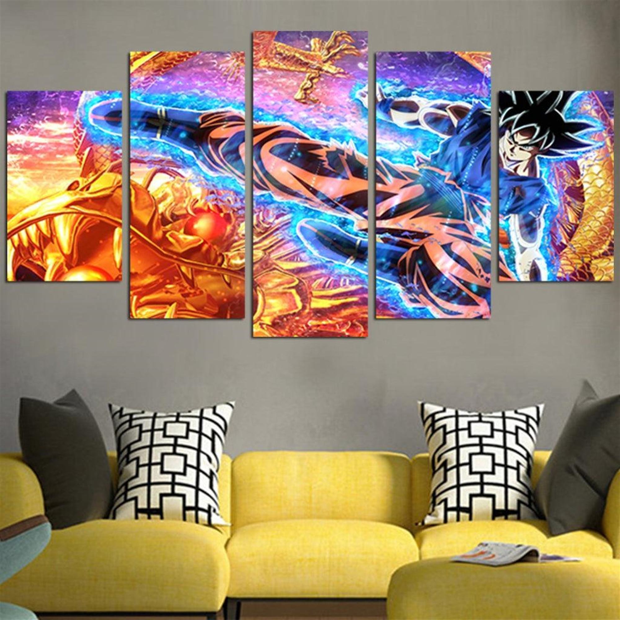 Dragon Ball Goku Vs. Vegeta: Anime Leinwandbilder Kunstdrucke