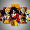 dragon ball son goku ssj anime leinwandbilder kunstdrucke mit rahmen 6220