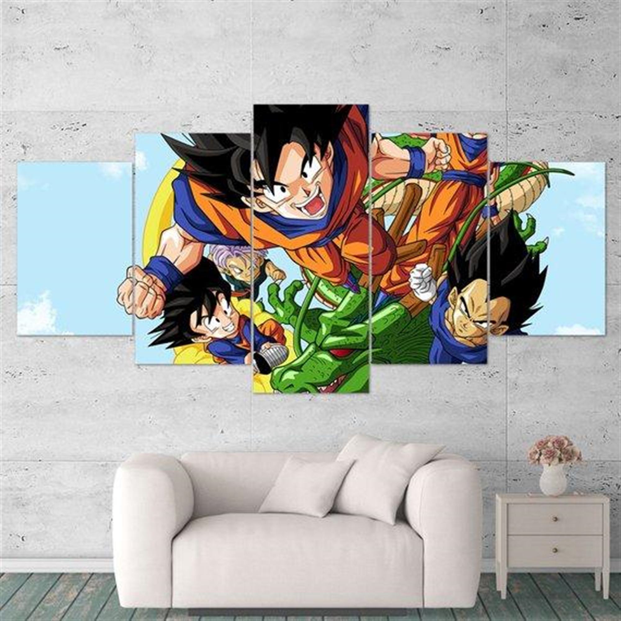 Dragon Ball Z 05: Anime Leinwandbilder Kunstdrucke Mit Rahmen