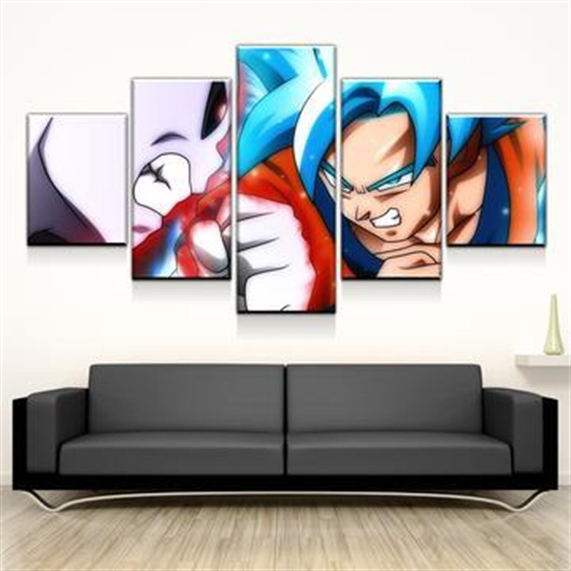 Dragon Ball Z Goku Gegen Jiren: Kampf Anime Leinwandbilder Kunstdrucke Mit Rahmen