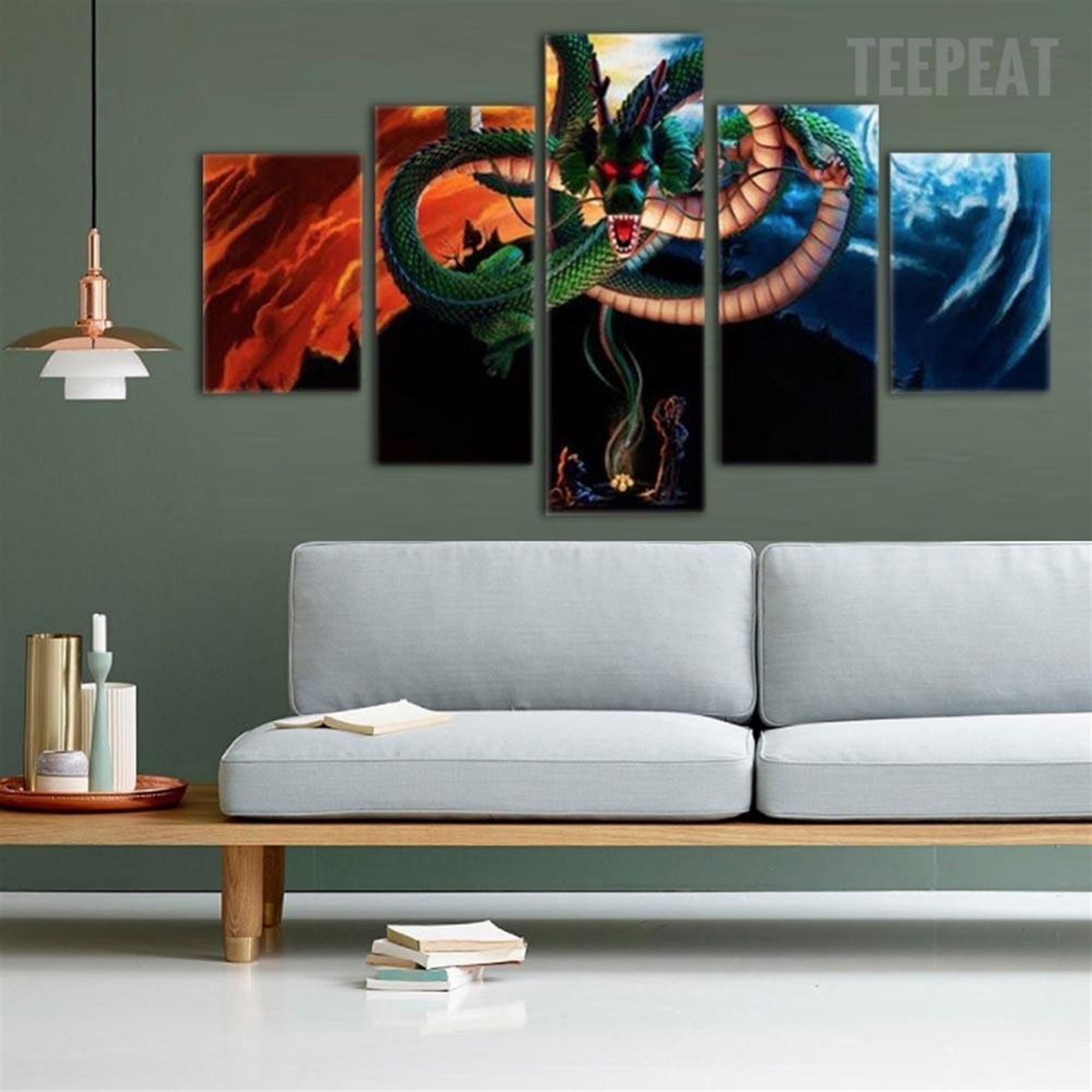 Dragon Ball Z San Goku: Anime Leinwandbilder Kunstdrucke Mit Rahmen