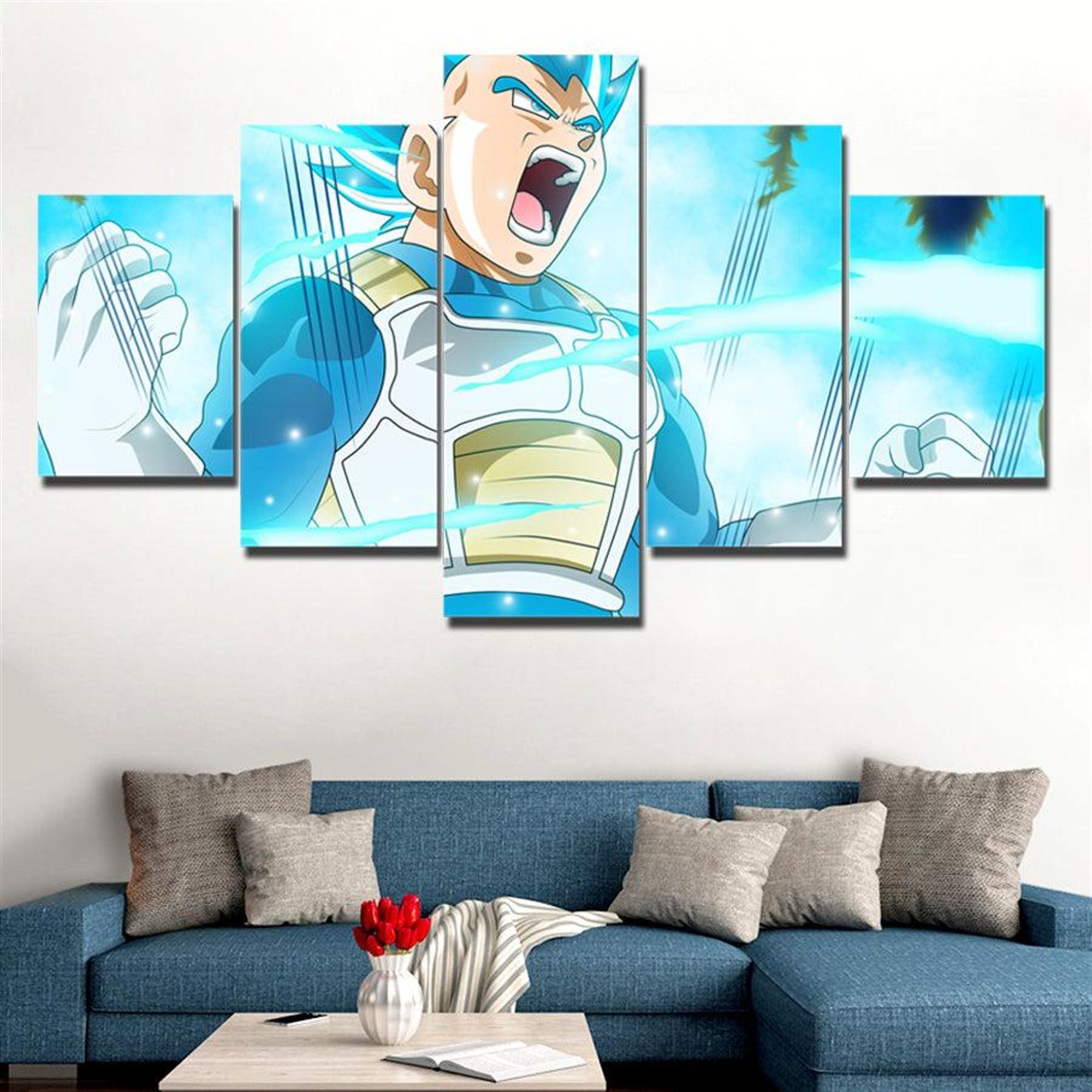 dragon ball z super saiyan 1 anime leinwandbilder kunstdrucke mit rahmen 2223