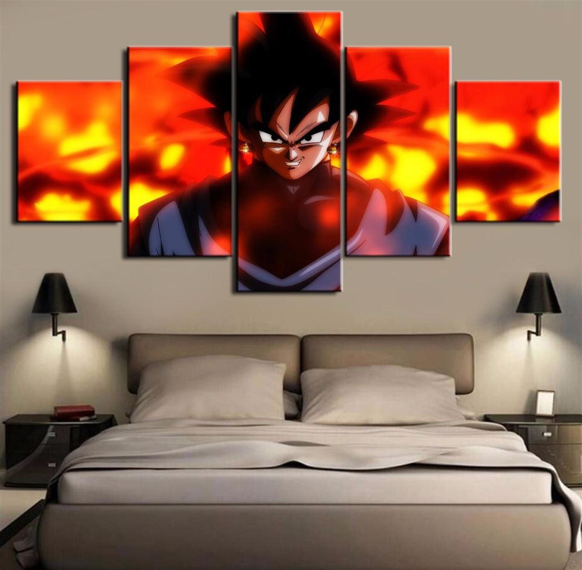 Dragon Ball Z Vegeta Transformation: Anime Leinwandbilder Kunstdrucke Mit Rahmen