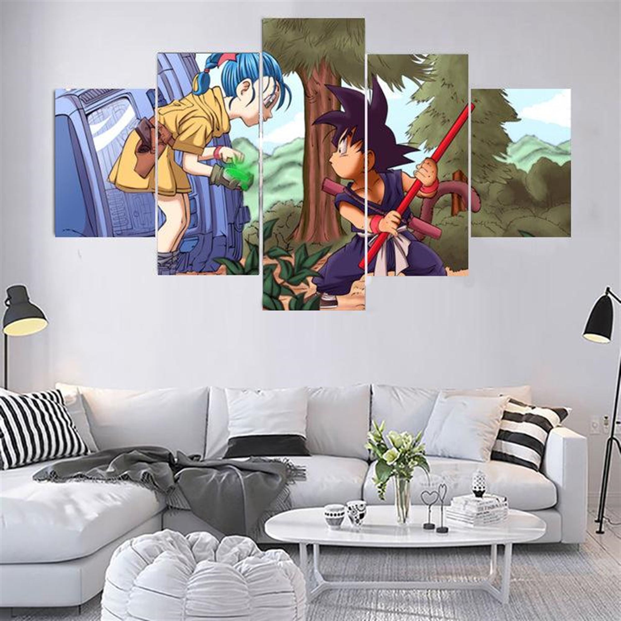 Dragon Balls 84: Anime Leinwandbilder Kunstdrucke Mit Rahmen