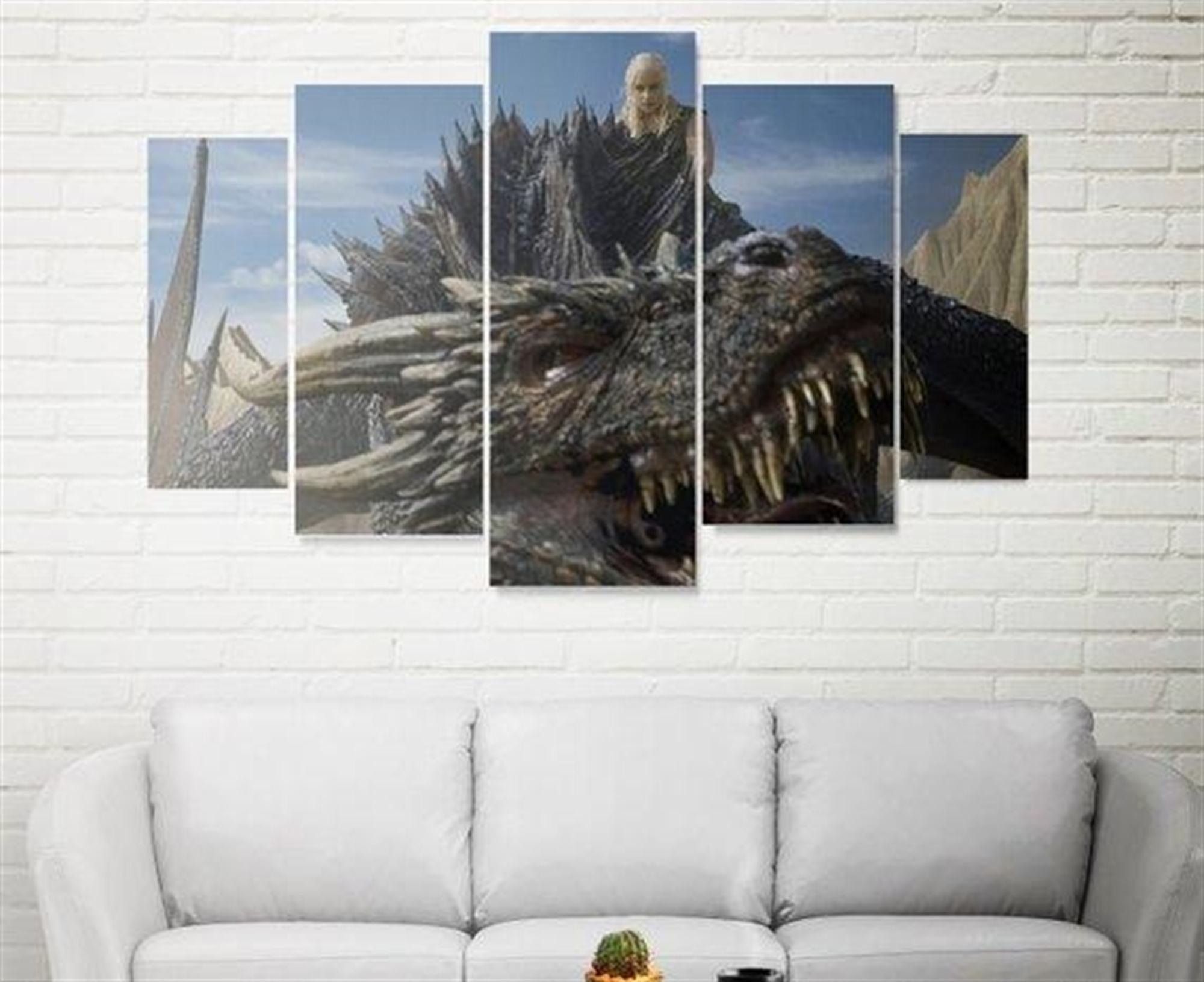 Dragon In Game Of Thrones Film Leinwandbilder Kunstdrucke Rahmen