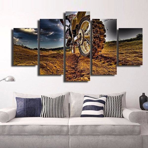 Dreckiges Fahrrad Leinwandbilder Kunstdrucke Rahmen