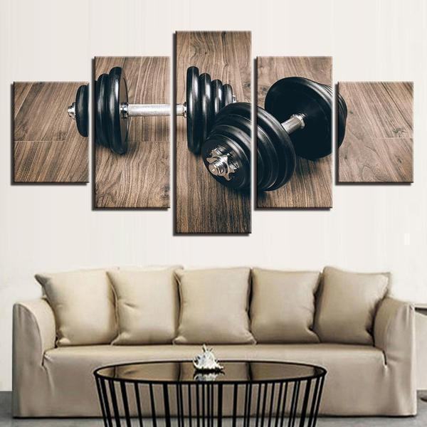 Dumbbells Duo Sport Leinwandbilder – Kunstdrucke Fitness