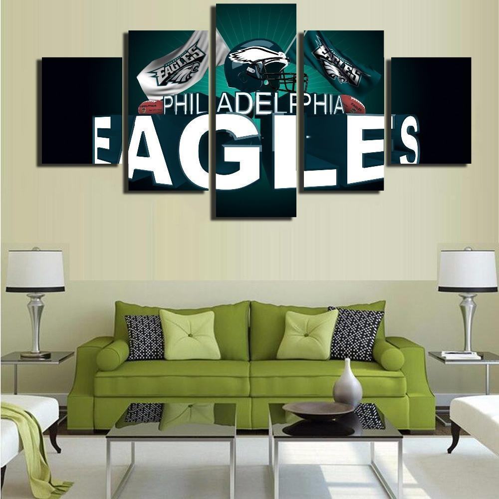 Eagle Sports Team Logo Sport Leinwandbilder – Kunstdrucke Football