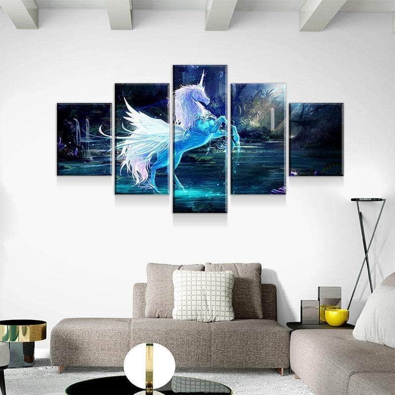 Einhorn Leinwandbilder Kunstdrucke Rahmen