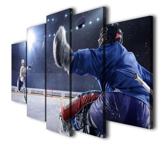 Eishockey Landschaft – Sportliche Leinwandbilder für Eishockey-Fans