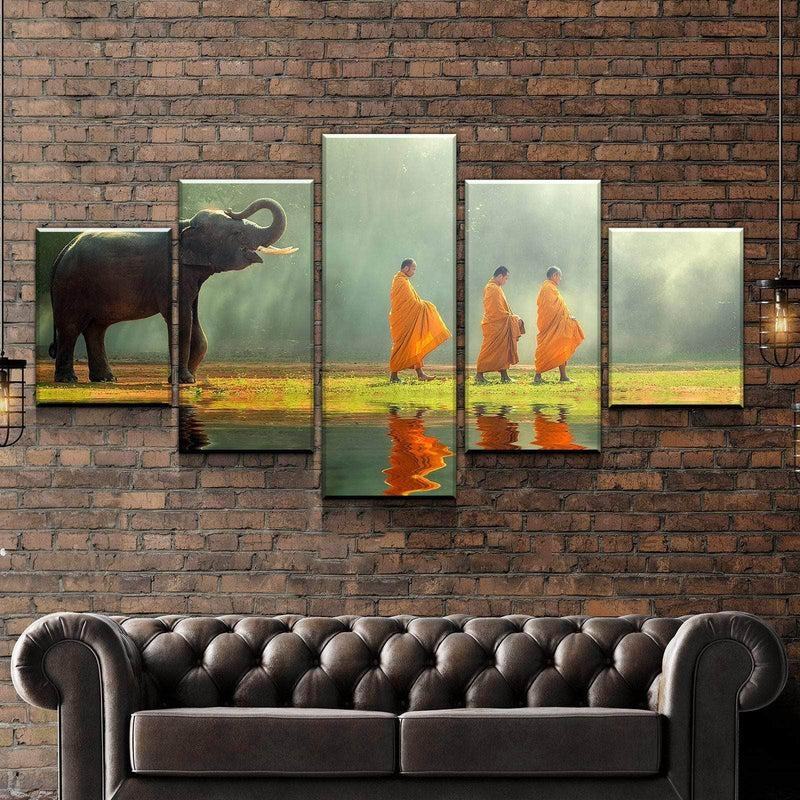 Elefantenkloster Leinwandbilder Kunstdrucke Rahmen