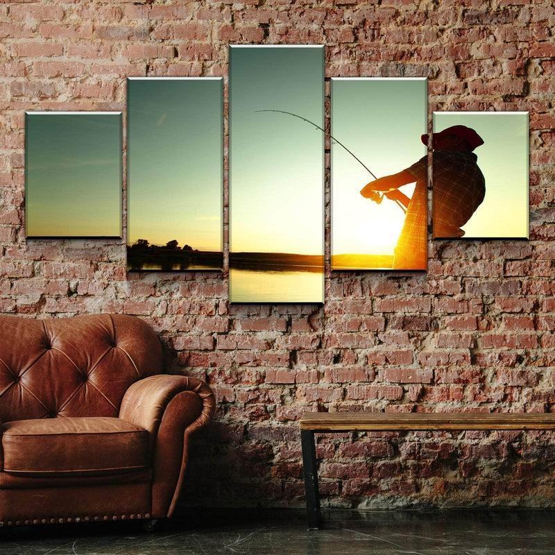 Entspannen Sie Sich Und Fischen Sie Leinwandbilder Kunstdrucke Rahmen