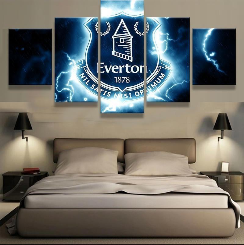 Everton Thunder Logo Soccer Leinwandbilder Kunstdrucke  