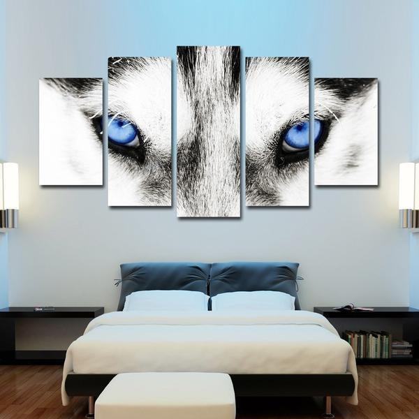 Eyes Of The Arctic Wolf Abstract Animal Leinwandbilder Kunstdrucke  