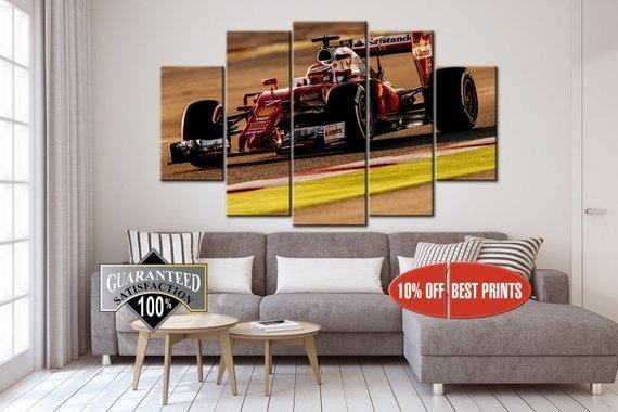 F1 Racing Racing On The Car Formula One Sport Leinwandbilder – Kunstdrucke Racing