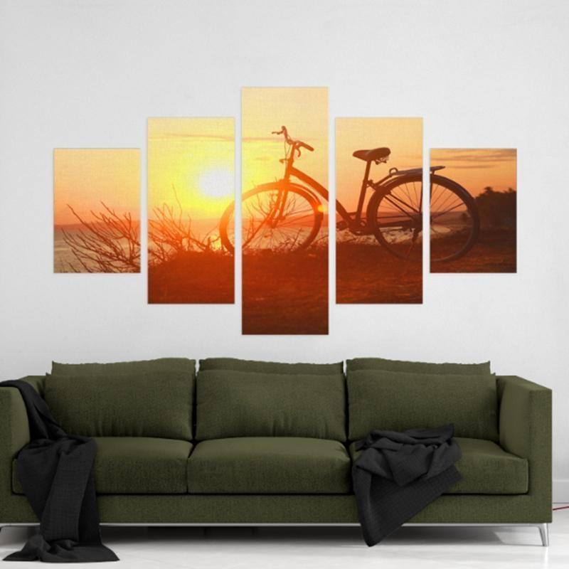 Fahrradfahren Leinwandbild – Kunstwerke für Sportbegeisterte
