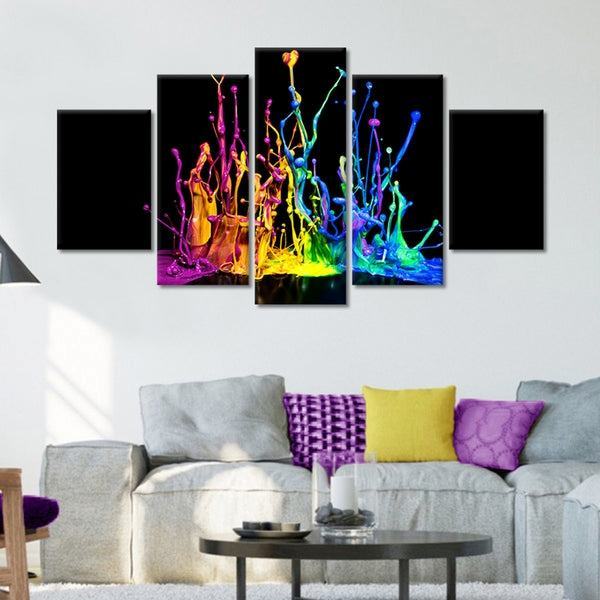 Farbklecks Leinwandbilder Kunstdrucke Rahmen