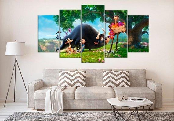 Ferdinand Kids Animated Movie Karikatur Leinwandbilder Kunstdrucke Rahmen
