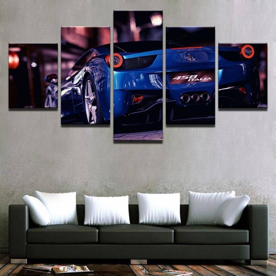 Ferrari 458 Italia Leinwandbilder Kunstdrucke Rahmen