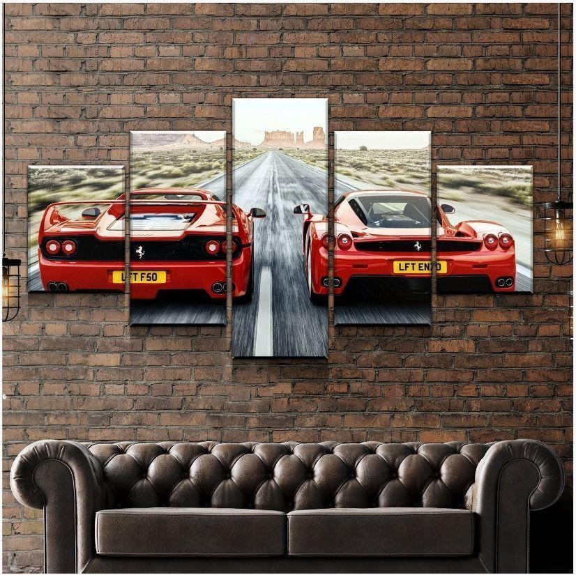 Ferrari F-5 0 Enzo Leinwandbilder Kunstdrucke Rahmen