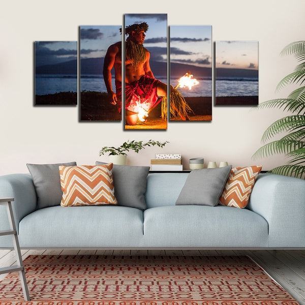 Feuertnzer Leinwandbilder Kunstdrucke Rahmen