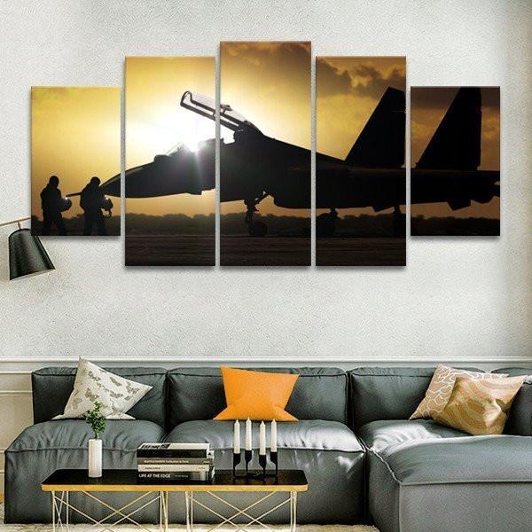 Fighter Jet Airplane Leinwandbilder Kunstdrucke  