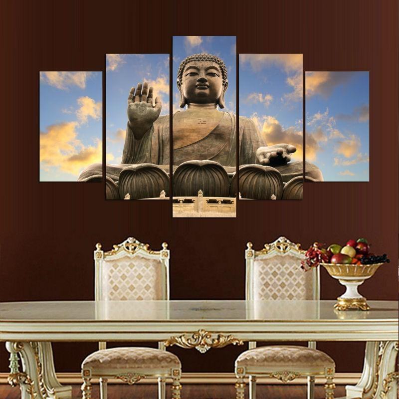 figure of buddha sky religion leinwandbilder kunstdrucke rahmen 4651