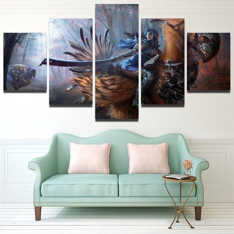 Final Fantasy Chocobo Fahrer Leinwandbilder Kunstdrucke Rahmen