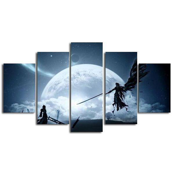 final fantasy cloud vs sephiroth gaming leinwandbilder kunstdrucke 8222