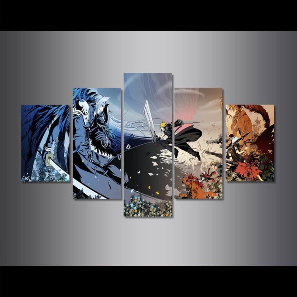 Final Fantasy Vii Art 1 Gaming Leinwandbilder Kunstdrucke Rahmen