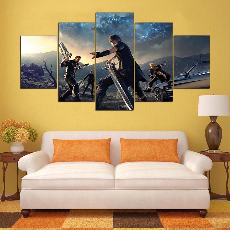 Final Fantasy Xv Catoon Leinwandbilder Kunstdrucke Rahmen