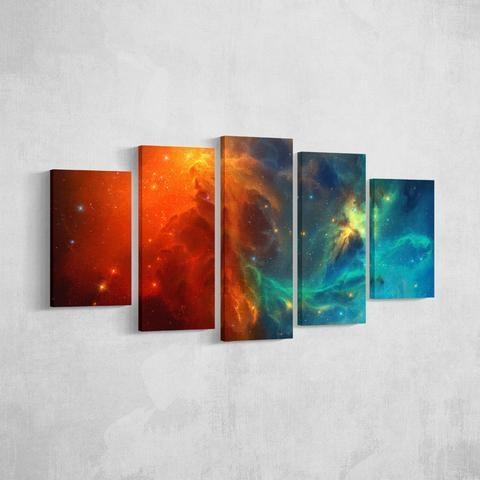 Fire & Ice Nebula Space Leinwandbilder Kunstdrucke  