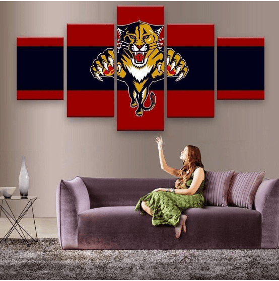 Florida Panthers Logo Hockey Sport Leinwandbilder – Kunstdrucke Hockey