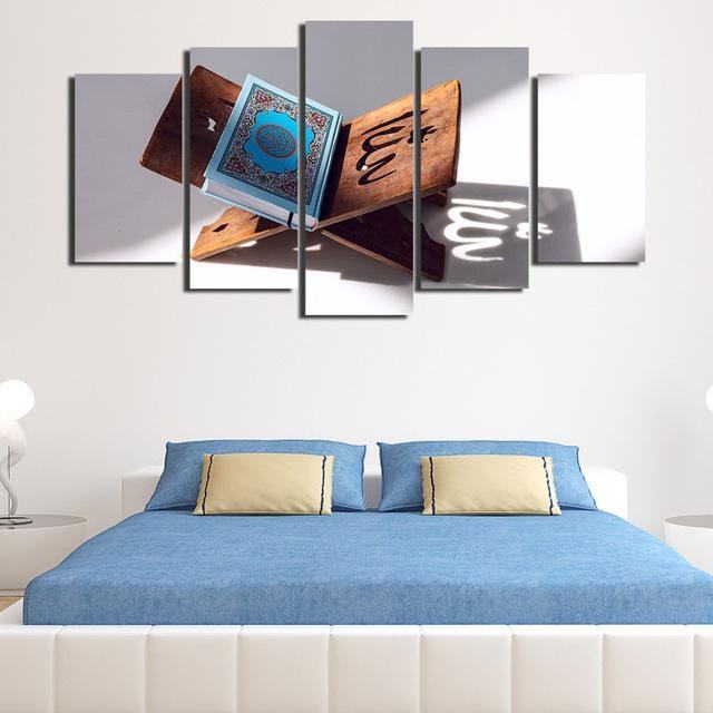 frame book quran islamic muslim religion leinwandbilder kunstdrucke rahmen trungten ko0ce 6227